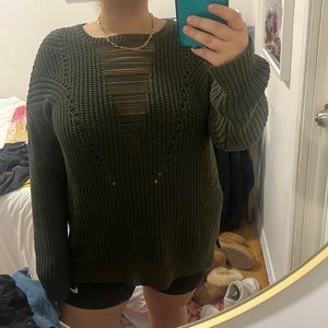 Army Green Sweater